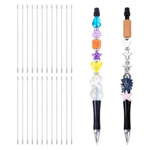 Stainless Steel Pen Extenders for Beadable Pens - 25 PCS Rust-Proof Metal Blank Bars, 4.6 Inch DIY Beaded Pen Rods Replacement, Metal Blank Beadpen Bar Extender Parts for Pens Repair Making Supplies in Kuwait