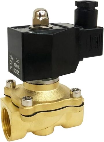 Electric Solenoid Gas Valve 1/4 3/8 1/2 3/4 1 Inch Normally Closed Pneumatic 12V 24V 220V 110V 1Pcs(DN35,DC24V) in Kuwait