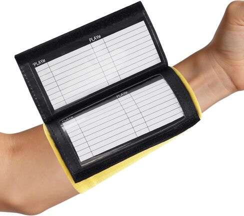 Multicolor Football Play Wristband, Softball Wristbands for Signs, Football Quarterback Play Wristbands for Youth and Adult with 3 Compartments in Kuwait