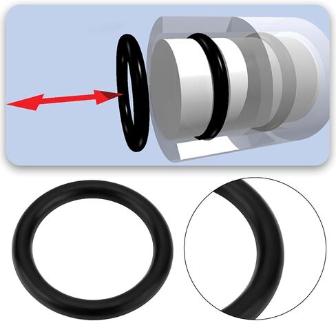 Create idea 50Pcs Nitrile O Ring 12.5mm ID x 2mm C/S NBR 70 Rubber 16.5MM X 12.5MM X 2MM O Ring Washers Spacer O-Rings Gasket for Hose, Faucet, Automotive, Plumbing in Kuwait