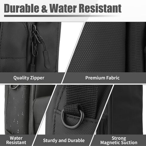 Magnetic Gym Water Bottle Bag with Phone Holder for Men, Magnetic Gym Bag Attaches to Equipment, Holds Water Bottle, Phone & Essentials for Workout, Training & Fitness in Kuwait