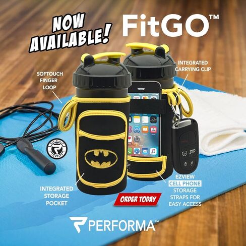 Performa FitGO Insulated Shaker Cup Holder Sleeve - Batman in Kuwait