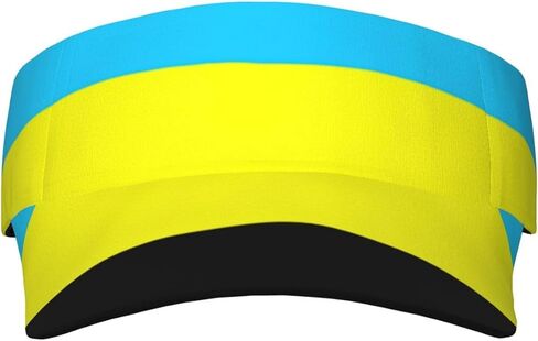 Flag of The Sultanate of Burongan Print Foldable Sun Visor Hat Lightweight Adjustable Sun Visor Hat Outdoor Sports Cap for Adults Black in Kuwait