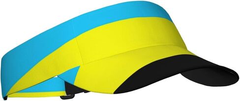 Flag of The Sultanate of Burongan Print Foldable Sun Visor Hat Lightweight Adjustable Sun Visor Hat Outdoor Sports Cap for Adults Black in Kuwait