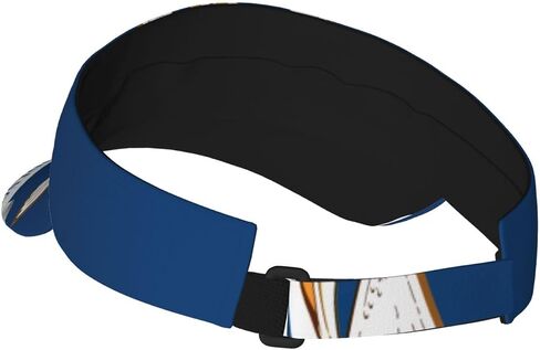 Louisiana State Flag Print Foldable Sun Visor Hat Lightweight Adjustable Sun Visor Hat Outdoor Sports Cap for Adults Black in Kuwait