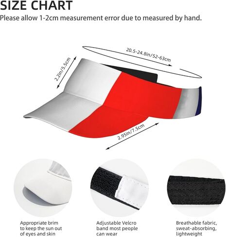 French Flag Print Foldable Sun Visor Hat Lightweight Adjustable Sun Visor Hat Outdoor Sports Cap for Adults Black in Kuwait