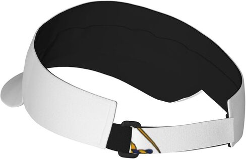 Massachusetts State Flag Print Foldable Sun Visor Hat Lightweight Adjustable Sun Visor Hat Outdoor Sports Cap for Adults Black in Kuwait