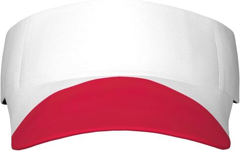 Polish Flag Print Foldable Sun Visor Hat Lightweight Adjustable Sun Visor Hat Outdoor Sports Cap for Adults Black in Kuwait