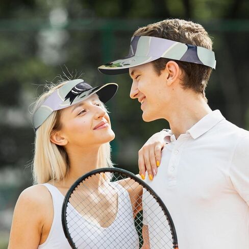 Grey Pigeon Print Print Foldable Sun Visor Hat Lightweight Adjustable Sun Visor Hat Outdoor Sports Cap for Adults in Kuwait
