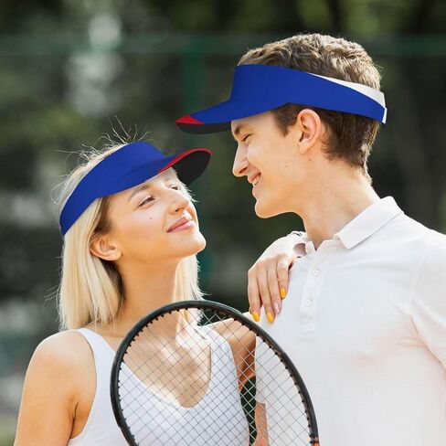 Russian Flag Print Foldable Sun Visor Hat Lightweight Adjustable Sun Visor Hat Outdoor Sports Cap for Adults Black in Kuwait