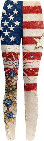 يوم الاستقلال Sweatpants للنساء الخروج سليم صالح طماق اليوغا الصيف العصرية بناطيل كاجوال تجريب 2026 طباعة in Kuwait
