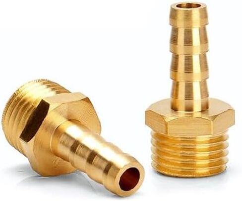 20 قطعة من وصلات خرطوم النحاس: 1/4 بوصة OD Barb x 1/4 بوصة ذكر NPT، لخطوط الهواء والوقود والزيت والسوائل، -65 درجة فهرنهايت إلى 250 درجة فهرنهايت in Kuwait