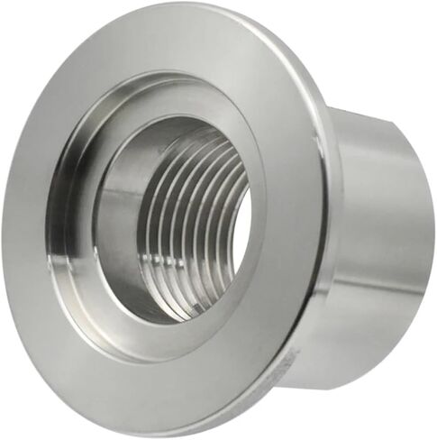 1pc KF50 1" Stainless Steel PT Internal Thread Vacuum Flange Joint Milled Edge Inner Thread Joint Plumbing Fittings in Kuwait