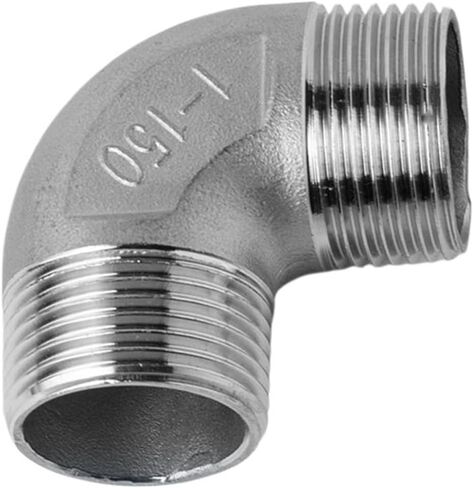 1/8 "1/4" 3/8 "1/2" 3/4 "1" BSPP ذكر الموضوع 304 الفولاذ المقاوم للصدأ 90 درجة الكوع وصلة أنابيب موصل مقرنة (BSP2.5) تركيبات سباكة in Kuwait