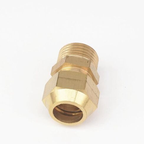 مضيئة أنبوب OD 14 مللي متر x 1/2 "ذكر النحاس مضيئة ذكر موصل أنبوب تركيب هوائي مع قصيرة مضيئة الجوز تركيبات سباكة in Kuwait