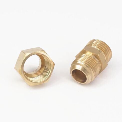 مضيئة أنبوب OD 14 مللي متر x 1/2 "ذكر النحاس مضيئة ذكر موصل أنبوب تركيب هوائي مع قصيرة مضيئة الجوز تركيبات سباكة in Kuwait