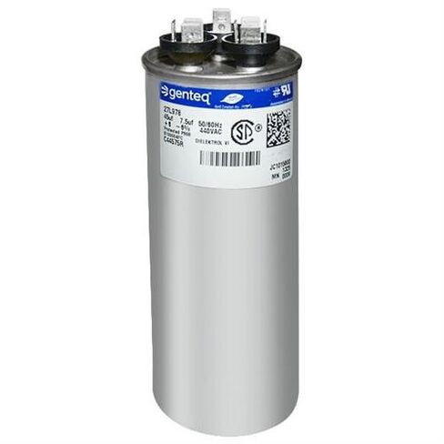 Service First CPT00669 / CPT-0669 - 45 + 7.5 uF MFD x 440 VAC Genteq Replacement Dual Capacitor Round # C44575R / 27L978 in Kuwait