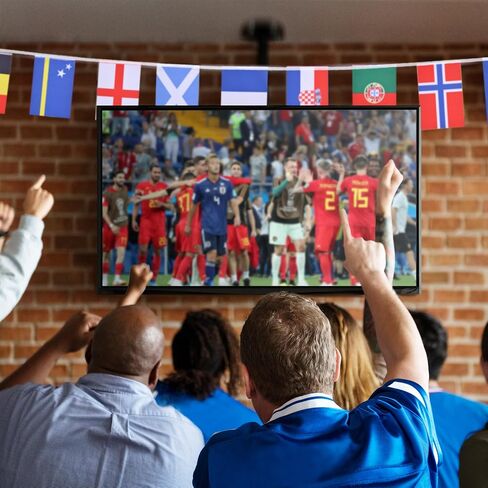 48 Countries Flags for World Cup 2026 Decorations – Double Sided Nylon International String Banner – Soccer World Cup Party Decorations for Bar, Home, Outdoor, Indoor, Sports Events – 48 PCs 30ft Flag Set in Kuwait