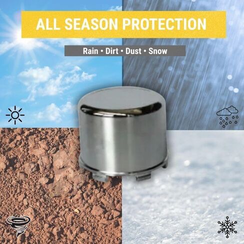 Evolution Golf Cart Center Dust Cover Hub Cap for New Tires – Fits Classic, Carrier, Forester, Turfman, D5 & D5 2+2 Ranger & Maverick Models | Compatible 215/35R14 & 23x11-14 Wheels, Plastic OEM Style in Kuwait