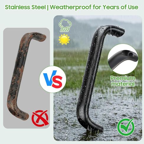 10L0L Golf Cart Roof Grab Handle for EZGO Club Car Yamaha Black Carbon Steel Rain-Resistant Passenger Assist Safety Handle Universal Roof Mount Hardware Included Truck Tractor Compatible in Kuwait
