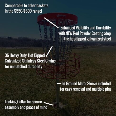 سلة الجولف ذات القرص الدائم GrowTheSport من متجر الأقراص - معتمدة من بطولة PDGA in Kuwait