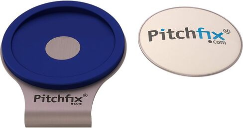 مشبك قبعة الجولف Pitchfix مع علامة كرة مغناطيسية قابلة للإزالة - ملحقات الجولف، قلم تحديد الهوية، خفيف الوزن، من الفولاذ المقاوم للصدأ، سهل الاستخدام، أفضل اختيار للاعبي الجولف المحترفين باللون الأزرق الملكي in Kuwait