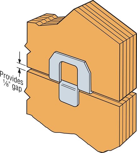 Simpson Strong-Tie PSCL 19/32-R50 PSCL 20-Gauge Panel Sheathing Clip for 19/32-in. Plywood (50-Qty) in Kuwait