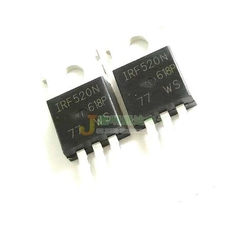 10 قطع IRF520 TO220 N-قناة ترانزستور ذو تأثير مجالي عالي in Kuwait