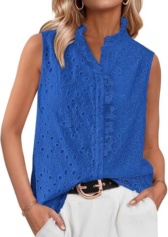 Ladies Tank Tops Womens Fitted V Neck for Women Cute Top 2024 Too in Kuwait