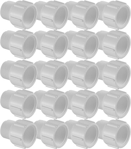 تركيبات أنابيب PVC من سلسلة 434 - تمديد الناهض - الجدول 40 (أبيض) - 3/4 بوصة (FIPT×MIPT) 20 قطعة/سعة تدفق عالية/السباكة والري وحمام السباحة والمنتجع الصحي/NSF معتمد (434-007) in Kuwait