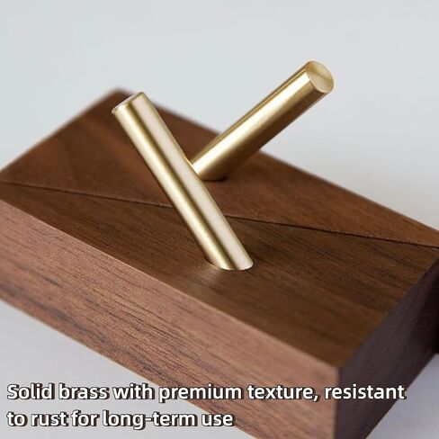 Wall Mount Wizard Wand Display Magic Wands Stand 2 Pcs Black Walnut Triangle Shape for Wizard Wand Home Office Display (Regular & Reverse) in Kuwait