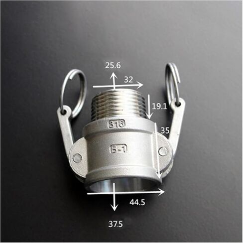 1" BSPT Male x Socket Type B Camlock Quick Disconnect Coupling 316 Stianless Cam Groove For Hose Pumps Plumbing Fittings in Kuwait