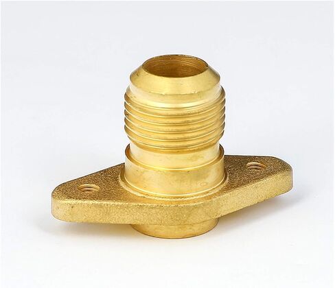 Pipe Fittings 45 Degree SAE 1/4" 3/8" 1/2" 3/4" Horn Tube Fitting, with Base for Shut-Off Valve Air Conditioner (Color : Fit 15.88mm OD Tube) Plumbing Fittings in Kuwait