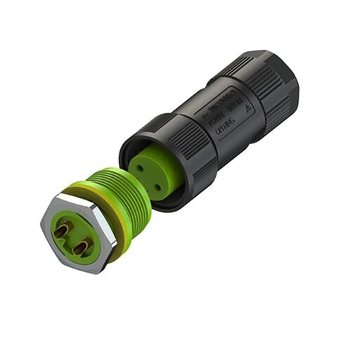 10 قطعة EC اللحيم M20 2 دبوس الصناعية الكهربائية IP68 موصل 10A 250 فولت التيار المتناوب تيار مستمر أنثى التوصيل ذكر لوحة مقابس 15A | EC02681-1124-بف 15أ in Kuwait