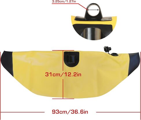 Kayak Inflatable Float,Yellow Balance Float, Kayak Float, Kayak Balance Accessories,Produced with PVC Raw Materials in Kuwait