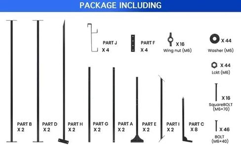 Kayak Storage Rack, Freestanding Steel Rack for 3 Kayaks, Adjustable Arms, with Wheels, for Garage, Dock or Outdoor Storage in Kuwait