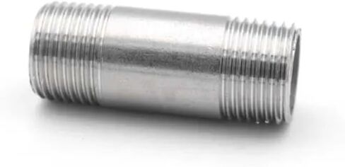 1/8 "1/4" 3/8 "1/2" 3/4 "1" 2" ذكر موضوع متساوي تمديد أنبوب وصلة أنابيب 304 الفولاذ المقاوم للصدأ موصل 100/200/300/400 مللي متر (200 مللي متر ، 3/4") in Kuwait