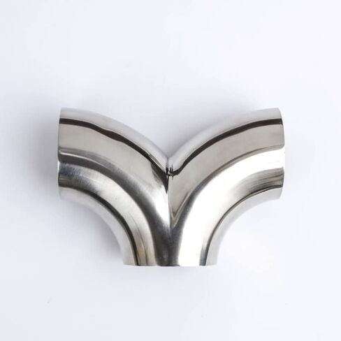 Pipe OD Butt Welding Y-Shaped Elbow 3 Way SUS 304 Stainless Sanitary Fitting Spliter Homebrew Beer Wine(19mm x 1.5mm) in Kuwait