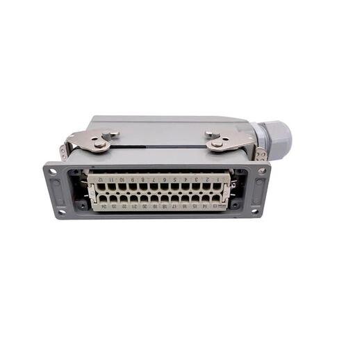موصلات شديدة التحمل HDC-HE-024-1/2/3/4 F/M 24pin موصل الطيران الصناعي المستطيل التوصيل 16A 500V اتصال المسمار (Hdc-he-024-4) in Kuwait