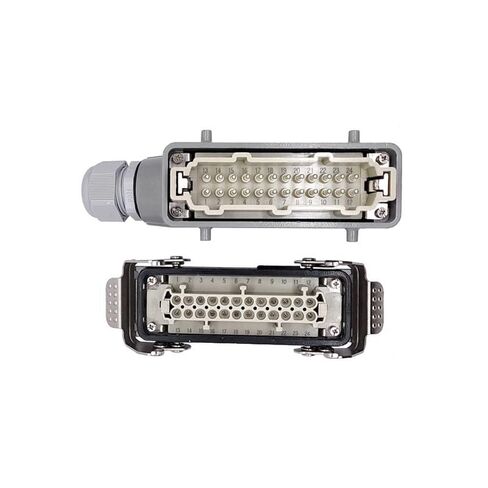 موصلات شديدة التحمل HDC-HE-024-1/2/3/4 F/M 24pin موصل الطيران الصناعي المستطيل التوصيل 16A 500V اتصال المسمار (Hdc-he-024-4) in Kuwait