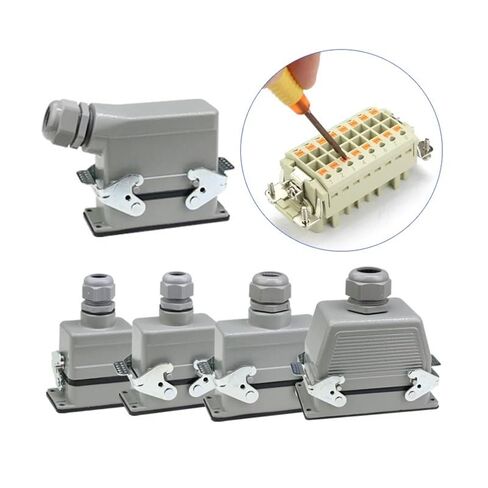 Heavy Duty Connector 6-10-16-24-32-48 Core Pin Industrial Plug Socket(48 core top Outlet) in Saudi Arabia