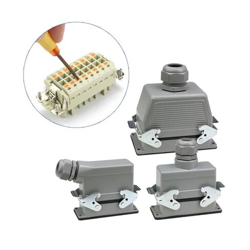Heavy Duty Connector 6-10-16-24-32-48 Core Pin Industrial Plug Socket(48 core top Outlet) in Saudi Arabia