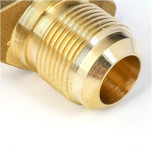 تجهيزات الأنابيب 45 درجة SAE 1/4" 3/8" 1/2" 3/4" تركيب أنبوب القرن، مع قاعدة لمكيف الهواء بصمام الإغلاق (اللون: يناسب أنبوب OD 12.7 مم) تجهيزات السباكة in Kuwait