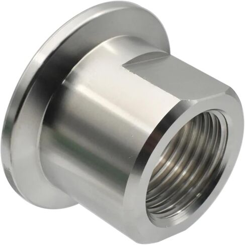 1pc KF40 1-1/2" Stainless Steel PT Internal Thread Vacuum Flange Joint Milled Edge Inner Thread Joint Plumbing Fittings in Kuwait