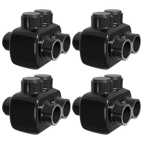 OHLECTRIC Insulated Wire Connector 2 Port Dual Side Entry for 2-14 Wire Range Lugs with 5/32 Hex Screw, Pre-Filled with Oxide Inhibitor - Wire Connectors, Electrical Connectors, Wire Tap in Kuwait