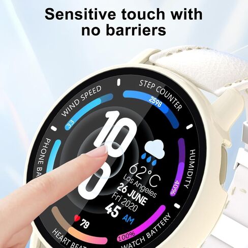حافظة مكونة من 8 قطع لواقي شاشة Garmin Vivoactive 5، ممتص للصدمات من البولي كربونات الصلب وغطاء زجاجي مقوى للحماية الشاملة لساعة Garmin Vivoactive 5 الذكية in Kuwait