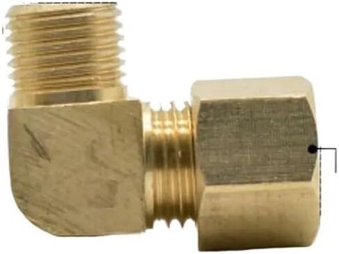 صالح أنبوب النحاس OD 8 مللي متر x 1/4 "BSPP ذكر النحاس ضغط الاتحاد الكوع 90 درجة تركيب موصل زيت الغاز المياه in Kuwait