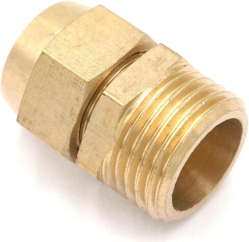 مضيئة أنبوب OD 12 مللي متر x 1/2 "ذكر النحاس موصل أنبوب هوائي تركيب مكيف الهواء in Kuwait