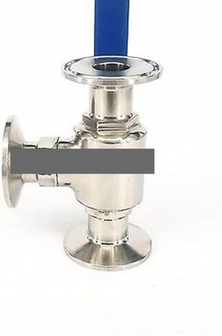 T-port 3/4" 19mm 304 Stainless Steel 3 Way Ball Valve 1.5" Tri Clamp 50.5mm Ferrule O/D For Diary Product in Saudi Arabia