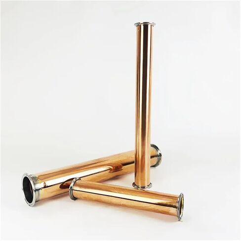 3"(76mm) OD91 Tri Copper Spool Tube/Pipe,Length 12"(300mm),Thickness 2mm,Tri Clamp Copper Pipe in Saudi Arabia